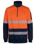 JB'S Wear Work Wear Jb's Hv 330g 1/2 Zip Segmented Tape Fleece 6DPS