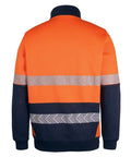 JB'S Wear Work Wear Jb's Hv 330g 1/2 Zip Segmented Tape Fleece 6DPS