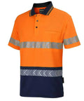 JB'S Wear Work Wear Jb's Hv S/s D+n C/back Segmented Tape Polo 6HMSS