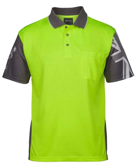 Jb's Southern Cross Hi-Vis polo 6HSC Metro Workwear.
