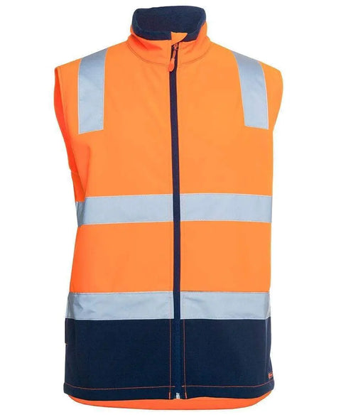 JB Hi Vis Water Resistant Softshell Vest 6DWV - Allsorts Workwear