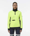 Kinggee Women's Spliced 1/4 Zip Fleece K45008 