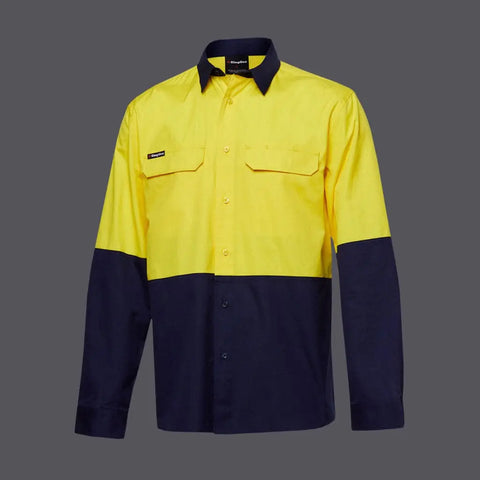 KingGee Workcool Pro Spliced Long Sleeve Work Shirt K54027 - Allsorts Workwear