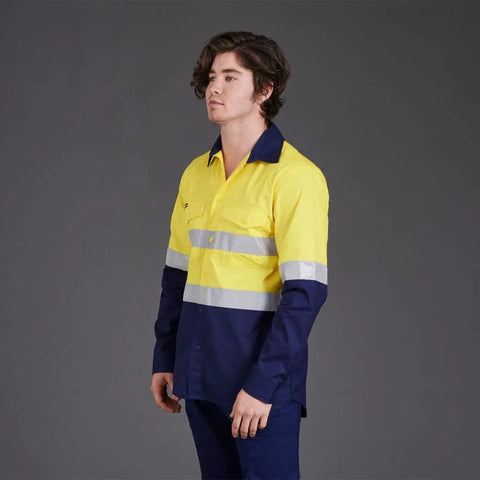 KingGee WorkCool 2 Hi Vis Reflective Long Sleeve Work Shirt K54880 - Allsorts Workwear