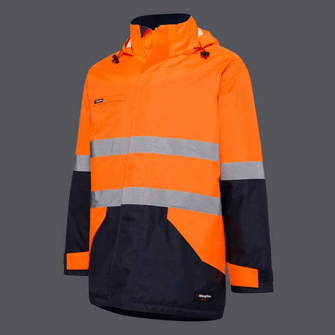 KingGee Reflective Insulated Wet Weather Jacket K55010 - Allsorts Workwear