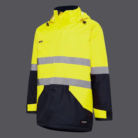 KingGee Reflective Insulated Wet Weather Jacket K55010 - Allsorts Workwear