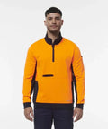 KingGee Hi Vis Spliced 1/4 Zip Fleece K55047 