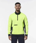 KingGee Hi Vis Spliced 1/4 Zip Fleece K55047 
