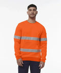KingGee Hi Vis Crew Neck Fleece K55059 