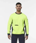 KingGee Hi Vis Spliced Crew Neck Fleece K55062 