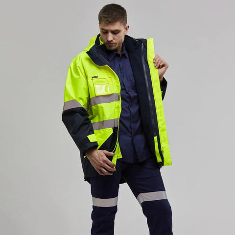 KingGee 4 In 1 Waterproof Wet Weather Jacket K55300 - Allsorts Workwear