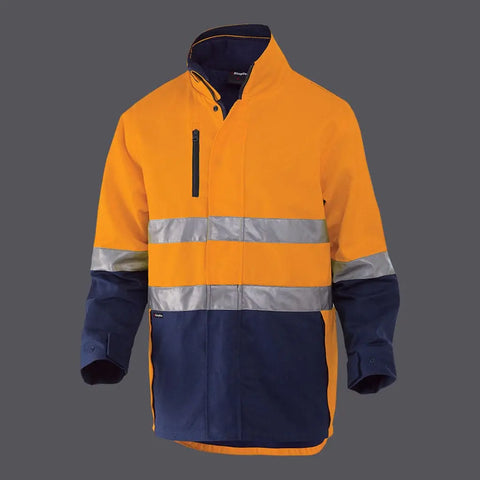 KingGee Reflective 3 In 1 Cotton Jacket K55400 - Allsorts Workwear