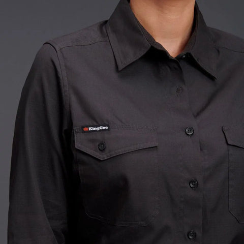 KingGee Women's Workcool 2 Shirt Long Sleeve K69880 - Allsorts Workwear