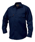 KingGee Work Wear KingGee Open Front Drill Shirt L/S K04010