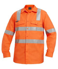 KingGee Work Wear Orange / 2XS KingGee Workcool 2  Reflective Shirt L/S Cross Pattern K54895