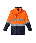 Syzmik Workwear Mens Hi Vis Basic 4 in 1 Waterproof Jacket ZJ220  flash uniforms   