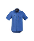 SYZMIK Men's Outdoor Short Sleeve Shirt ZW465 Work Wear Syzmik Blue 7XL 
