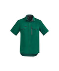 SYZMIK Men's Outdoor Short Sleeve Shirt ZW465 Work Wear Syzmik Green 7XL 