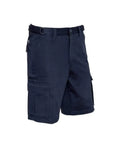 SYZMIK Men’s Basic Cargo Shorts ZS502 Work Wear Syzmik Navy 72 