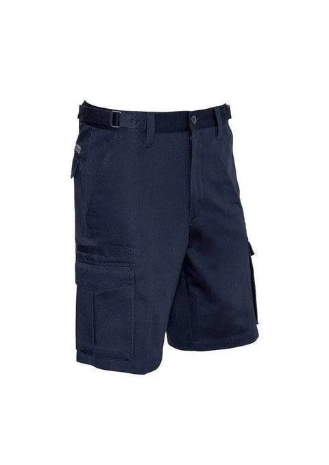 SYZMIK Men’s Basic Cargo Shorts ZS502 Work Wear Syzmik Navy 72 