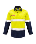 SYZMIK Men’s Closed Front Hoop Taped Spliced Shirt ZW133 Metro Workwear.