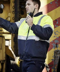 SYZMIK Men’s Hi Vis Quilted Flying Jacket ZJ351 Work Wear Syzmik   