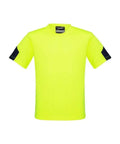 SYZMIK Men’s Hi Vis Squad T-Shirt ZW505 Work Wear Syzmik Yellow/Navy XS 