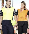 SYZMIK Men’s Hi Vis Zone Polo ZH236 Work Wear Syzmik   