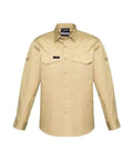 SYZMIK Men’s Rugged Cooling Men’s L/S Shirt ZW400 Work Wear Syzmik Khaki 7XL 