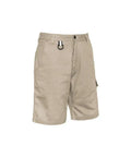 SYZMIK Men’s Rugged Cooling Vented Shorts ZS505 Work Wear Syzmik Khaki 72 