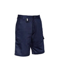 SYZMIK Men’s Rugged Cooling Vented Shorts ZS505 Work Wear Syzmik Navy 72 