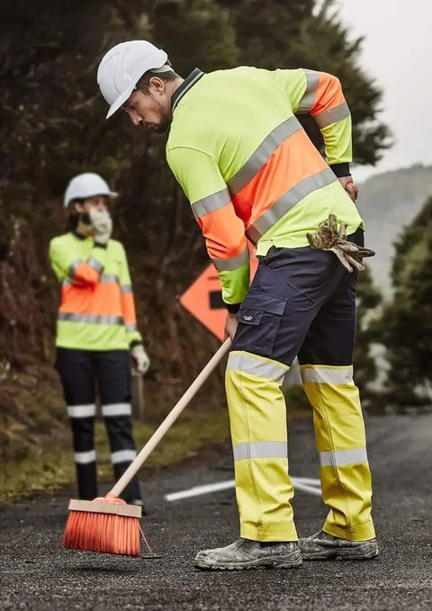 SYZMIK mens bio motion hi vis taped pant zp980 Work Wear Syzmik   