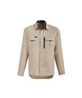 SYZMIK mens outdoor l/s shirt zw460 Work Wear Syzmik Sand 7XL 