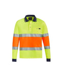 SYZMIK Unisex Bio Motion Taped Polo Shirt ZH380 Work Wear Syzmik Yellow/Orange 7XL 