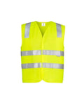 SYZMIK Unisex Hi Vis Basic Vest ZV999 Work Wear Syzmik Yellow XS 