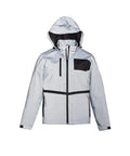 SYZMIK unisex streetworx reflective waterproof jacket zj380 Work Wear Syzmik Silver 4XL 