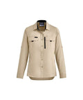 SYZMIK WOMEN OUTDOOR L/S SHIRT ZW760 Work Wear Syzmik Sand 8 