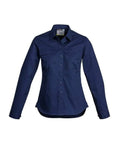SYZMIK Women’s Lightweight Long Sleeve Tradie Shirt ZWL121 Work Wear Syzmik Blue 8 