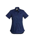 SYZMIK Women’s Lightweight Tradie Shirt - Short Sleeve ZWL120 Work Wear Syzmik Blue 8 