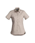 SYZMIK Women’s Lightweight Tradie Shirt - Short Sleeve ZWL120 Work Wear Syzmik Sand 8 