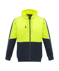 Syzmik Workwear Unisex Hi Vis Full Zip Hoodie ZT485 Work Wear Syzmik   
