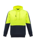 Syzmik Workwear Unisex Hi Vis Pullover Hoodie ZT484 Work Wear Syzmik XXS Yellow/Navy 