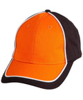 Arena Two Tone Cap Ch78 Active Wear Winning Spirit Black/White/Orange One size 