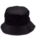 Bucket Hat With Toggle H1034 Active Wear Winning Spirit Black S/M 