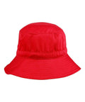 Bucket Hat With Toggle H1034 Active Wear Winning Spirit Red S/M 