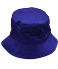 Bucket Hat With Toggle H1034 Active Wear Winning Spirit Royal S/M 