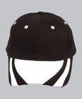 Contrast Peak Cap Ch67 Active Wear Winning Spirit Black/White One size 