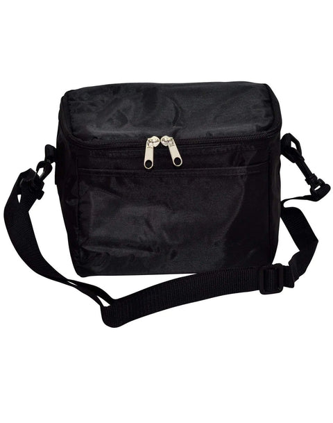 Cooler Bag - 6 Can Cooler Bag B6001 Active Wear Winning Spirit Black "(w)21cm x (h)16cm x (d)14cm, Capacity: 375ml x 6" 