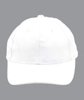Kids Brushed Cotton Cap H1055 Active Wear Winning Spirit White 42cm-56cm 