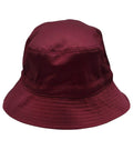 Bucket Hat With Toggle H1034 Active Wear Winning Spirit Maroon S/M 